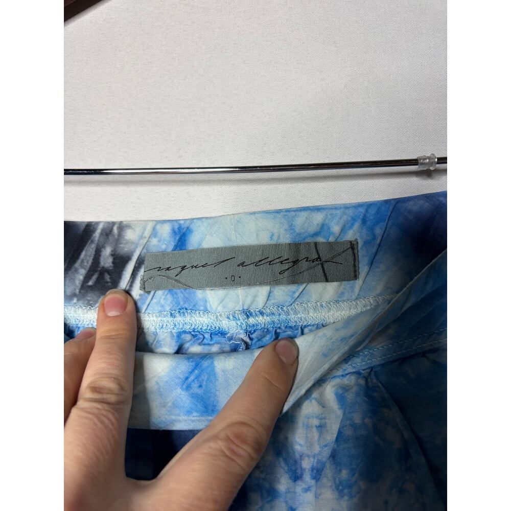 Raquel Allegra Blue white Tie-Dye Easy Lounge Pants sz 0 US XS - Picture 4 of 9